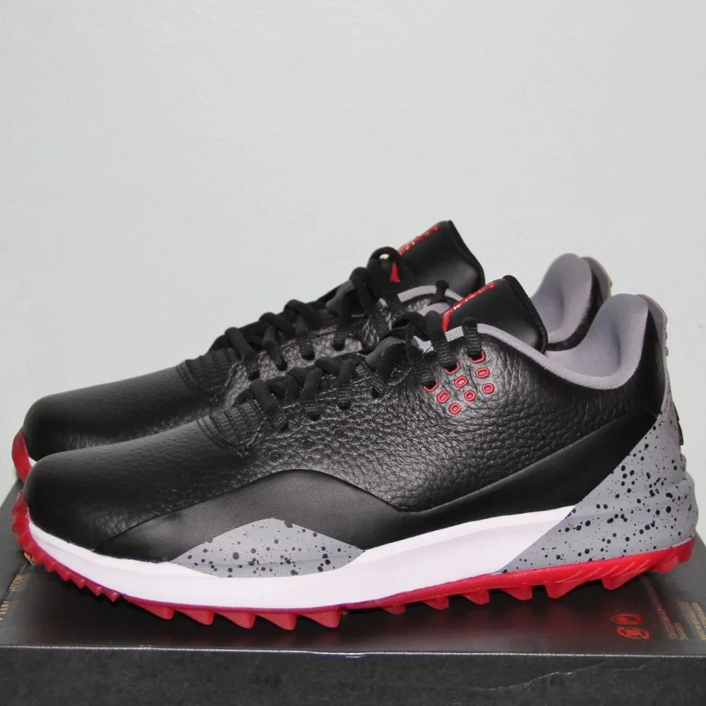 Jordan ADG 3 Bred Waterproof Golf Shoes Mens 7 Black Red